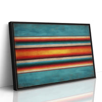 Sunset Stripes Across Desert Horizons