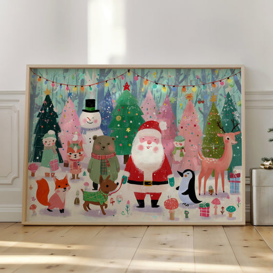 Forest Friends Share Holiday Magic Together