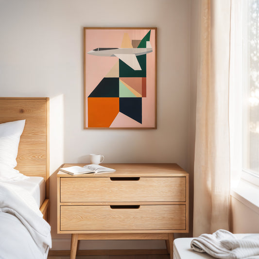 Geometric Flight Through Pastel Skies