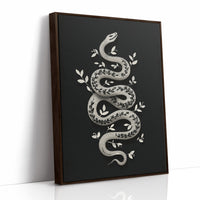 Serpent Adorned With Silver Leaves