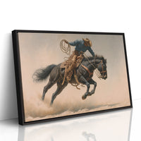 Wild Stallion Dances Through Dust