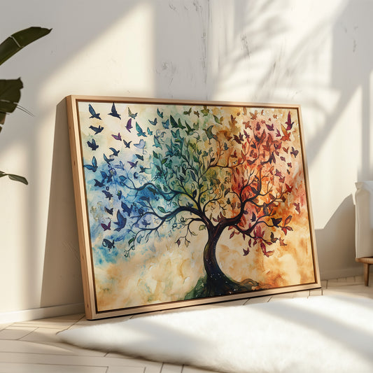 Seasons Dance Through Bird Wings