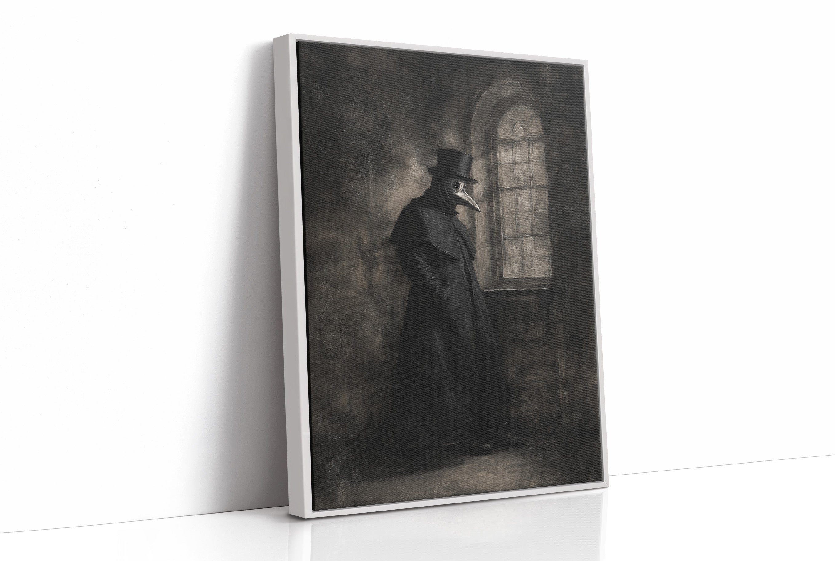 Plague Doctor Awaits Dawn's Call