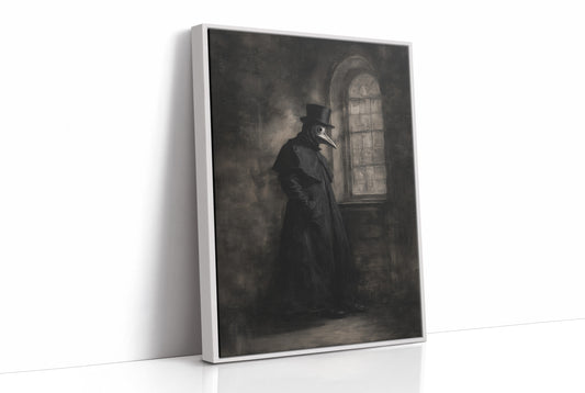 Plague Doctor Awaits Dawn's Call