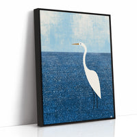 Egret in the Blue Shallows