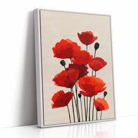 Scarlet Symphony: Poppies in Translucent Bloom