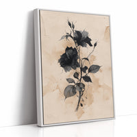 Dark Blooms Against Faded Time