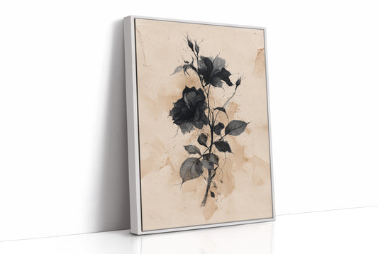 Dark Blooms Against Faded Time