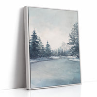 Winter's Whisper on Frozen Waters