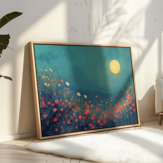 Poppies Dance Under Summer Moon