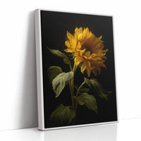 Golden Bloom Against Midnight Walls