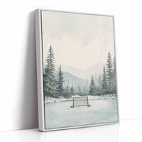 Winter's Silent Arena: Pond Hockey Dreams
