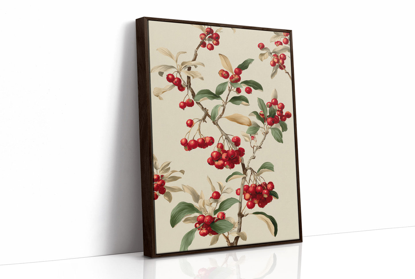 Winter Berries Dance In Gold Light
