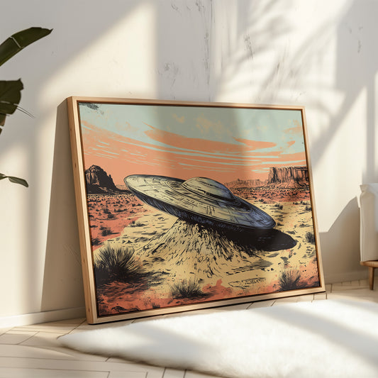 Gallery image 11 for Desert Landing: UFO Shadows and Distant Skies