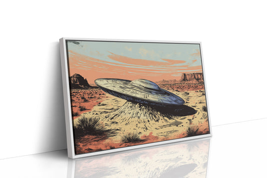 White Framed Canvas image 1