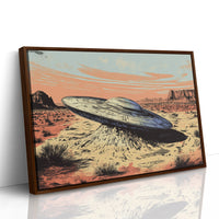 Brown Framed Canvas image 1