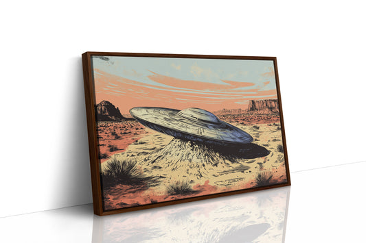 Brown Framed Canvas image 1