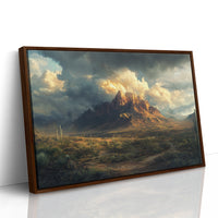 Brown Framed Canvas image 1
