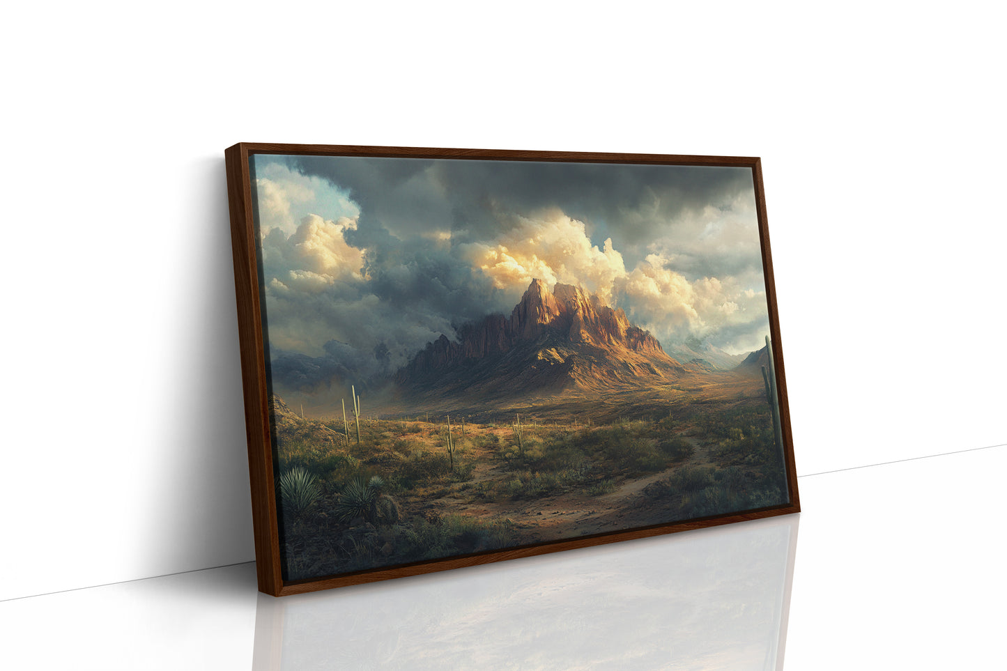 Brown Framed Canvas image 1
