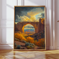 Gallery image 6 for Southwest Arch Canyon Canvas – Autumn Desert Landscape Wall Art