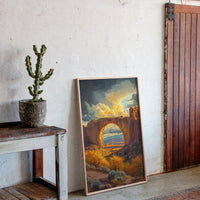 Gallery image 9 for Southwest Arch Canyon Canvas – Autumn Desert Landscape Wall Art