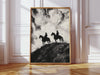 Gallery image 1 for Cowboy Ridge Silhouette Print – Western Horseback Wall Art