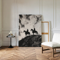 Gallery image 3 for Cowboy Ridge Silhouette Print – Western Horseback Wall Art