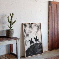 Gallery image 5 for Cowboy Ridge Silhouette Print – Western Horseback Wall Art