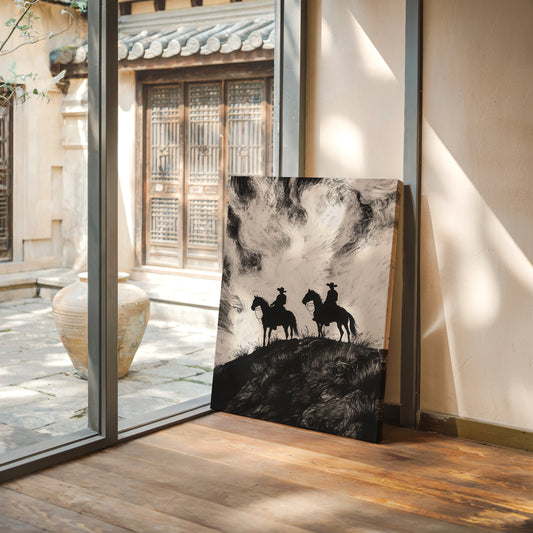 Gallery image 7 for Cowboy Ridge Silhouette Print – Western Horseback Wall Art