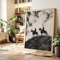 Gallery image 15 for Cowboy Ridge Silhouette Print – Western Horseback Wall Art