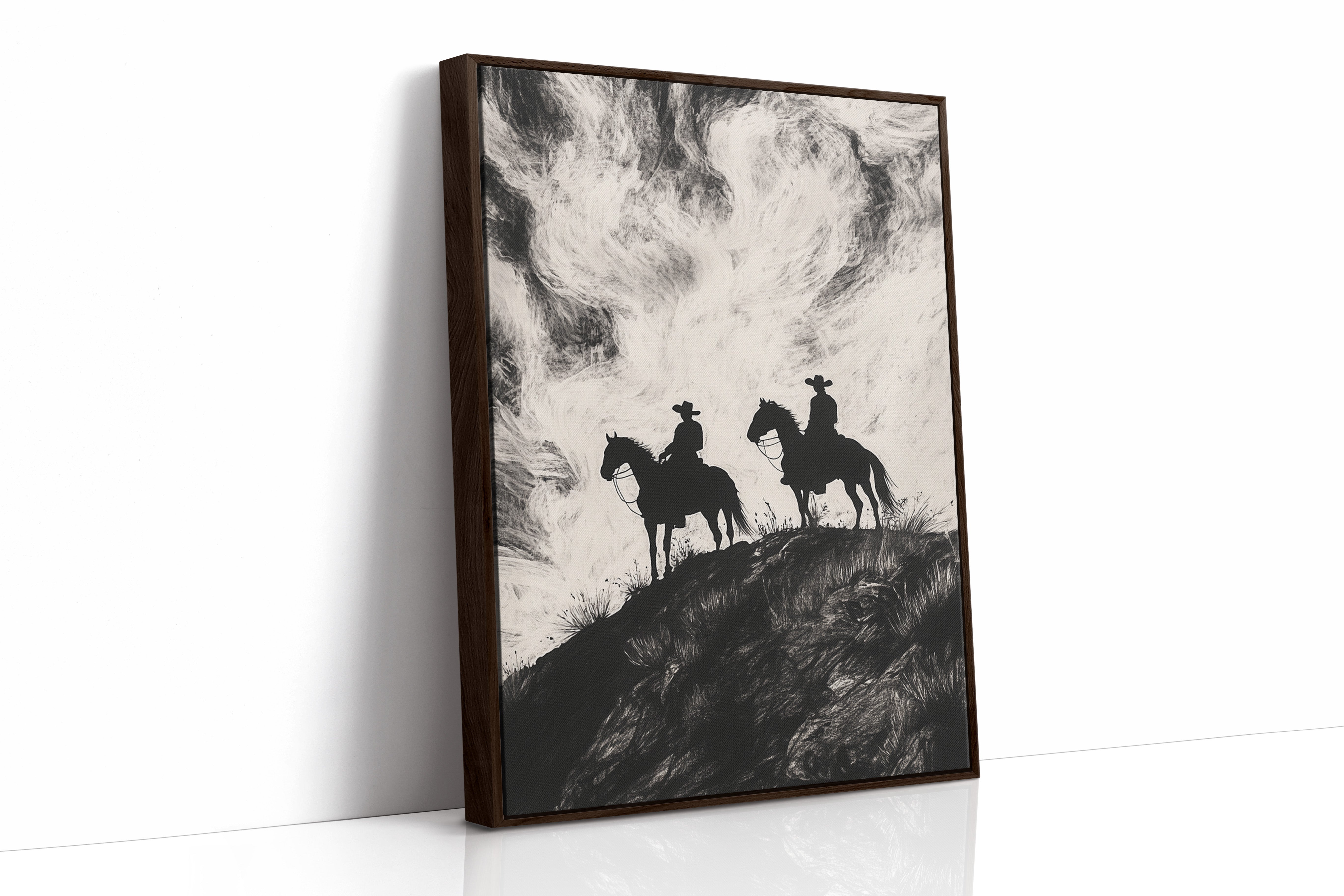 Brown Framed Canvas image 1