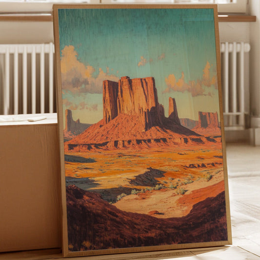 Gallery image 1 for Monument Valley Buttes Canvas – Western Desert Wall Art