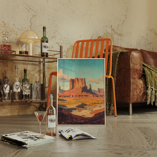 Gallery image 5 for Monument Valley Buttes Canvas – Western Desert Wall Art