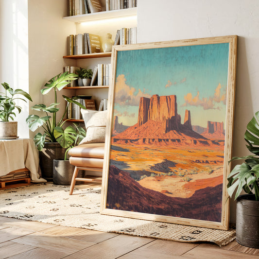 Gallery image 6 for Monument Valley Buttes Canvas – Western Desert Wall Art