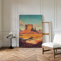 Gallery image 10 for Monument Valley Buttes Canvas – Western Desert Wall Art