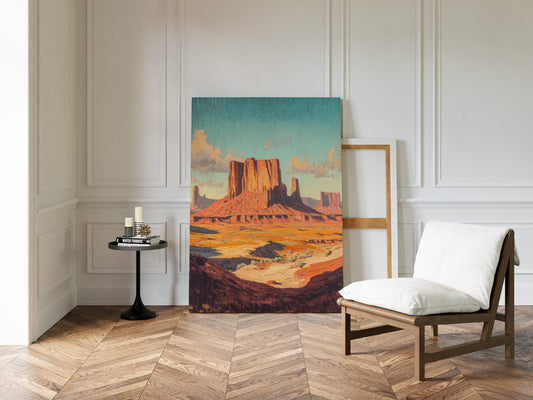 Gallery image 10 for Monument Valley Buttes Canvas – Western Desert Wall Art