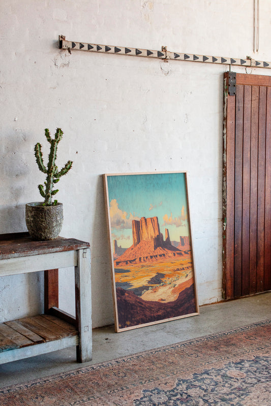 Gallery image 11 for Monument Valley Buttes Canvas – Western Desert Wall Art