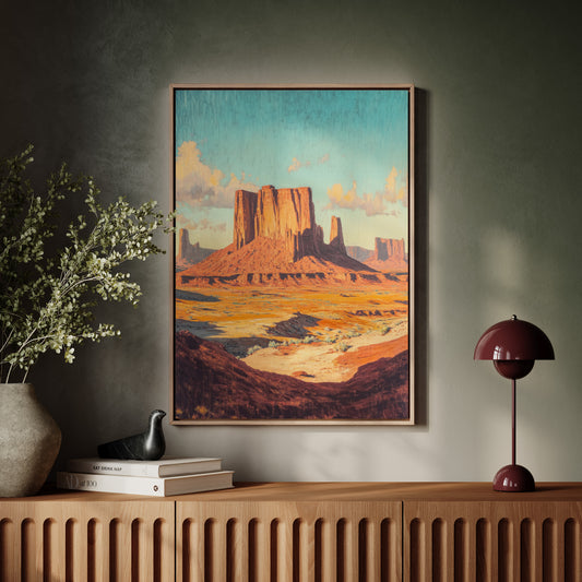 Gallery image 12 for Monument Valley Buttes Canvas – Western Desert Wall Art