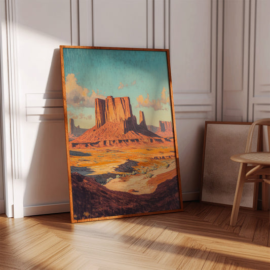 Gallery image 14 for Monument Valley Buttes Canvas – Western Desert Wall Art