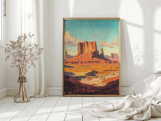 Gallery image 15 for Monument Valley Buttes Canvas – Western Desert Wall Art