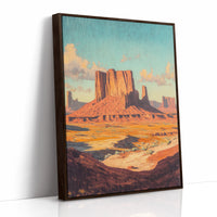 Brown Framed Canvas image 1