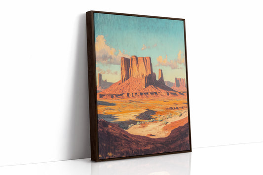 Brown Framed Canvas image 1