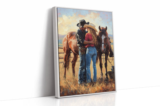 White Framed Canvas image 1