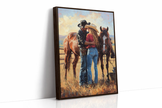 Brown Framed Canvas image 1