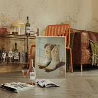 Gallery image 5 for Vintage Cowgirl Boots Canvas – Western Boot Wall Art
