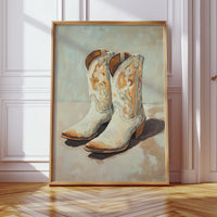 Gallery image 6 for Vintage Cowgirl Boots Canvas – Western Boot Wall Art