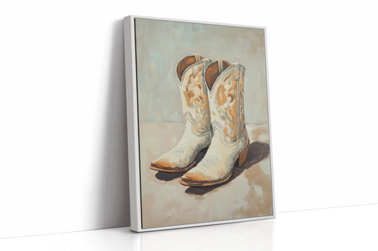 White Framed Canvas image 1