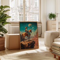 Gallery image 13 for Stargazer Cowboy Canvas – Western Space Wall Art