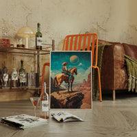 Gallery image 15 for Stargazer Cowboy Canvas – Western Space Wall Art