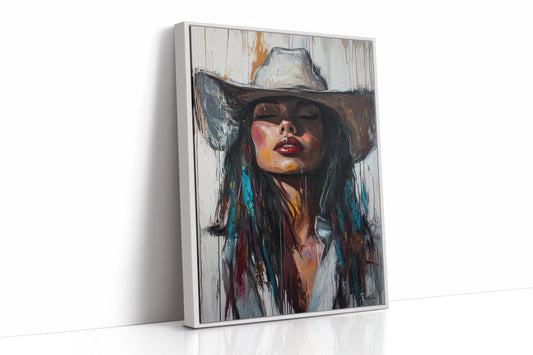 White Framed Canvas image 1